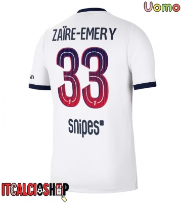 Paris Saint-Germain Warren Zaire-Emery #33 Seconda Maglia 2026-27 Manica Corta